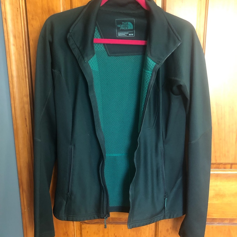 The North Face Black and Teal Women's Jacket